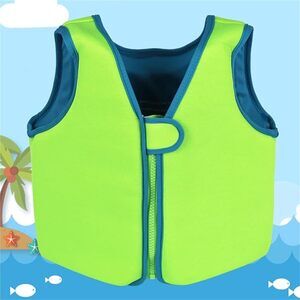 Kids Swimming Vest w/ Zipper & Magic Buckle Neoprene Flotation Aid Small 1-2 yrs